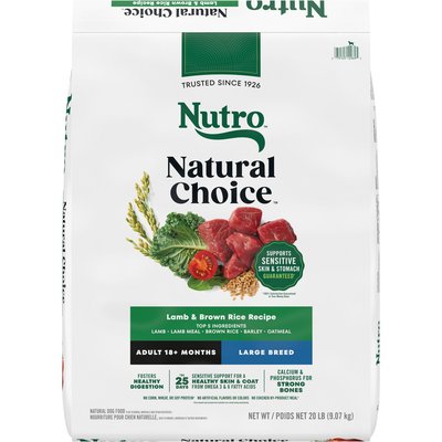 Nutro Nutro Natural Choice Adult Large Breed Dry Recipe Lamb & Brown Rice Dry Dog Food, 20-lb bag