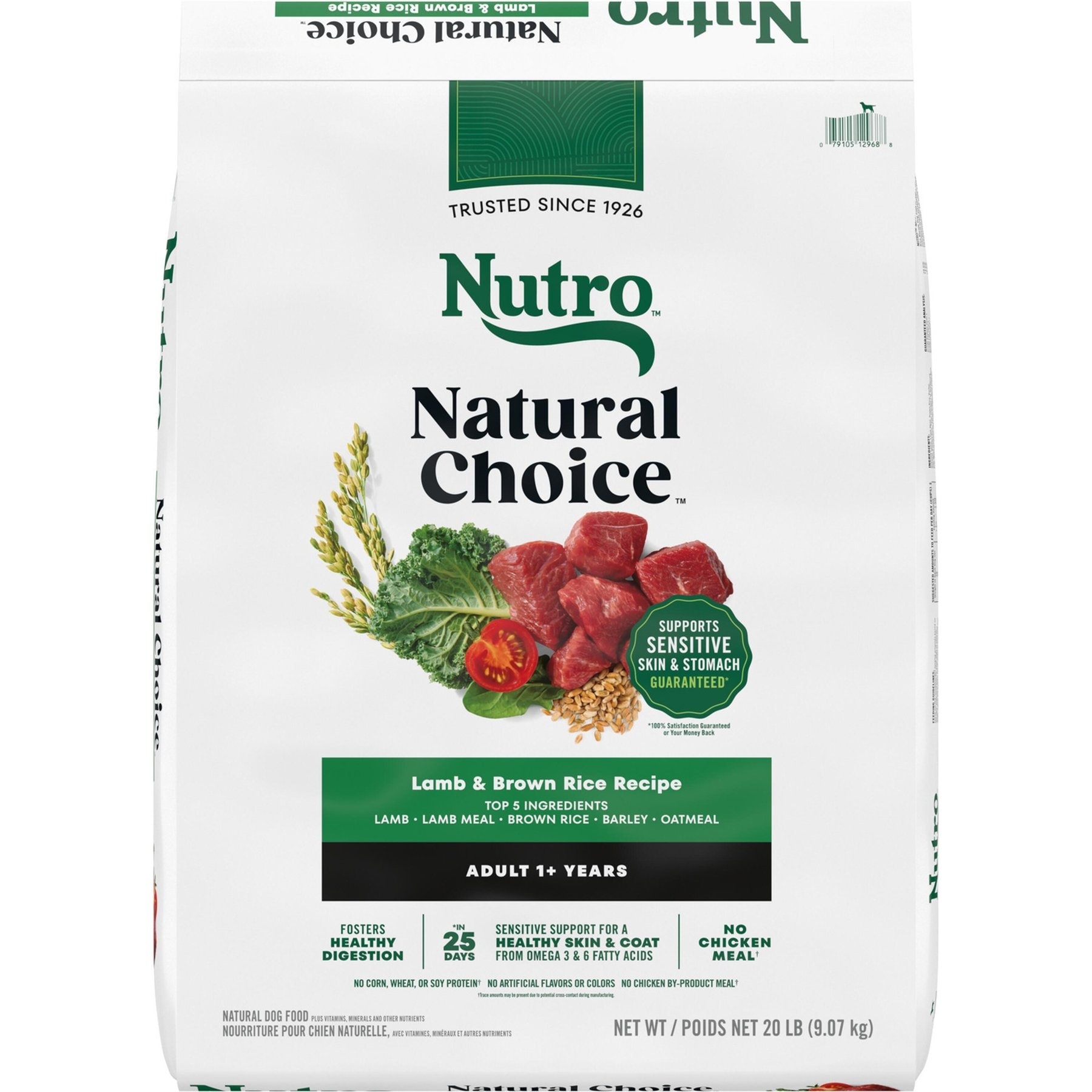 Nutro Natural Choice Adult Recipe Lamb & Brown Rice Dry Dog Food, 20-lb bag