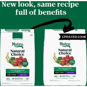 Nutro Natural Choice Adult Small Bites Recipe Lamb & Brown Rice Dry Dog Food, 30-lb bag