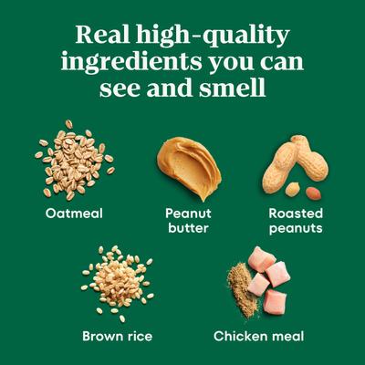 Show full view: Nutro Natural Choice Small Bites Adult Chicken & Brown Rice Recipe Dry Dog Food, 30-lb bag + Nutro Crunchy with Real Peanut Butter Dog Treats, 16-oz bag slide 5 of 9