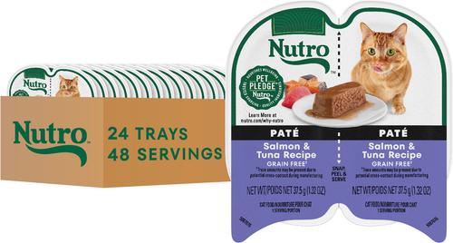 NUTRO Perfect Portions Grain-Free Salmon & Tuna Soft Pate Wet Cat