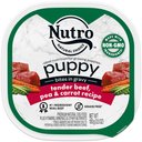 Nutro Puppy Tender Beef, Pea & Carrot Recipe Bites In Gravy Grain-Free Wet Dog Food, 3.5-oz, case of 24