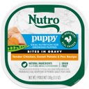 Nutro Puppy Tender Grain-Free Chicken, Sweet Potato & Pea Recipe Bites in Gravy Wet Dog Food Trays, 3.5-oz, case of 24