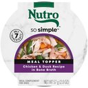 Nutro So Simple Meal Complement Chicken & Duck Recipe in Bone Broth Grain-Free Adult Wet Dog Food Topper, 2-oz tray, case of 10