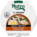 Nutro So Simple Meal Complement Chicken Recipe in Bone Broth Grain-Free Adult Wet Dog Food Topper, 2-oz tray, case of 10