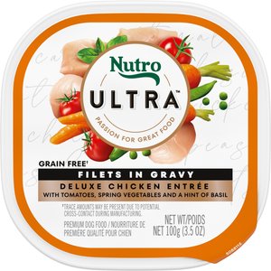 Nutro Ultra Grain Free Steamed Salmon Entree Filets in Gravy Wet Dog Food