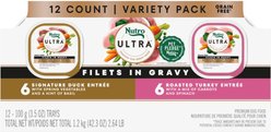 Nutro Ultra Grain-Free Filets in Gravy Taste of the Classics Variety Pack Adult Wet Dog Food Trays, 3.5-oz, case of 12