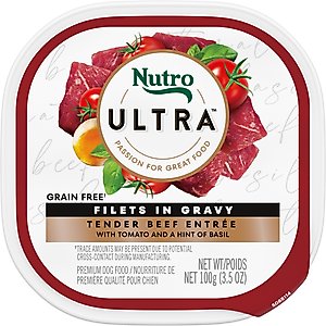 Nutro Ultra Grain Free Steamed Salmon Entree Filets in Gravy Wet Dog Food
