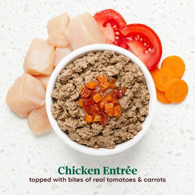 Show full view: Nutro Ultra Variety Pack Adult Grain-Free Turkey Entree & Chicken Entree Pate with Toppers Wet Dog Food, 3.5-oz tray, case of 12 slide 6 of 11
