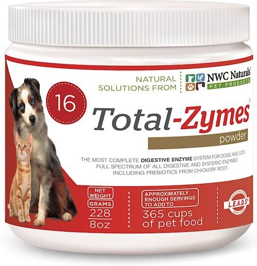 NWC Naturals Total-Zymes Digestive Enzymes Dog & Cat Powder Supplement