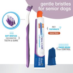 Nylabone Advanced Oral Care Bacon Flavor Senior Dog Dental Kit slide 2 of 9