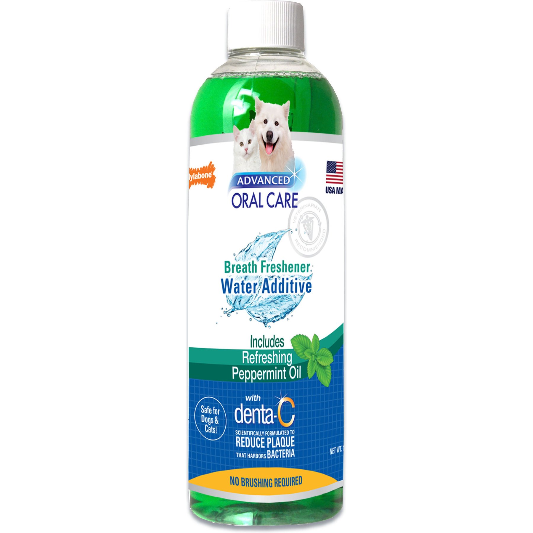 Nylabone Nylabone Oral Care Liquid Breath Freshener for Dogs & Cats, 16-oz
