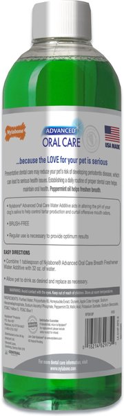 Nylabone Advanced Oral Care Breath Freshener Dog & Cat Dental Water Additive