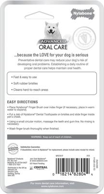 Show full view: Nylabone Advanced Oral Care Finger Dog Brush, 2 count slide 7 of 12