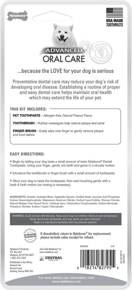 Nylabone Advanced Oral Care USA Rawhide Bars Dog Treats