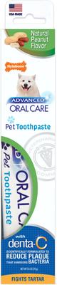 Show full view: Nylabone Advanced Oral Care Natural Peanut Flavor Dog Toothpaste, 2.5-oz tube slide 1 of 12