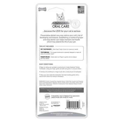 Show full view: Nylabone Advanced Oral Care Original Flavor Cat Dental Kit, 3 count slide 7 of 11