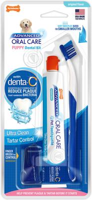 Show full view: Nylabone Advanced Oral Care Original Flavor Puppy Dental Kit slide 1 of 13