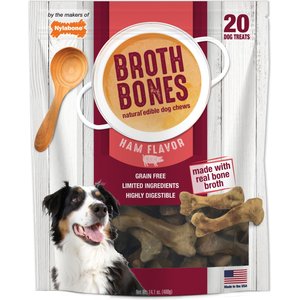 Nylabone Broth Bones for Small Dogs, 20 count