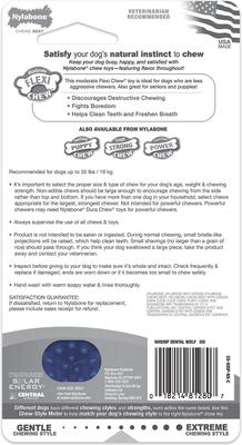 Show full view: Nylabone Dental Chew Bone Chicken Flavored Dog Chew Toy, Medium, bundle of 2 slide 2 of 12