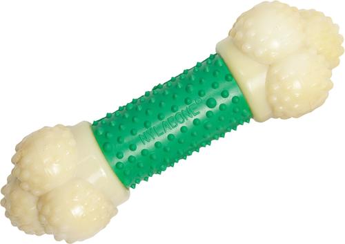 Show full view: Nylabone Double Action Power Chew Durable Dog Toy Bacon, Medium  slide 2 of 13