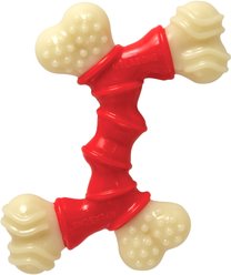 Nylabone Double Bone Power Chew Long-Lasting Dog Toy Bacon, Medium