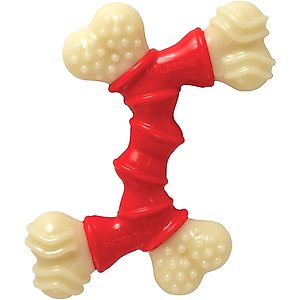 Nylabone Double Bone Power Chew Long-Lasting Dog Toy Bacon, Medium