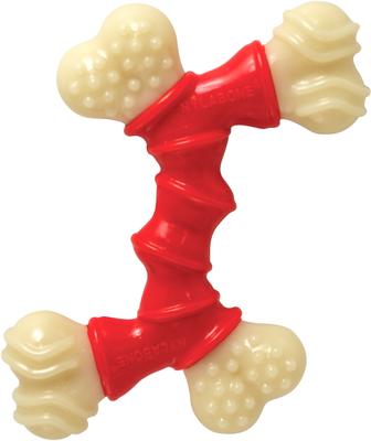 Show full view: Nylabone Double Bone Power Chew Long-Lasting Dog Toy Bacon, X-Small slide 7 of 13