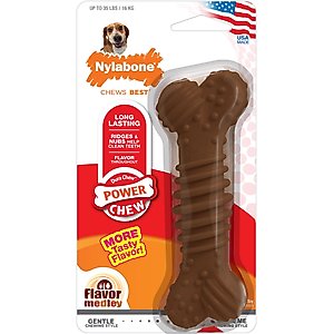 Nylabone Dura Chew Power Chew Textured Dog Bone Flavor Medley, Medium