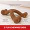 Show in main carousel: Nylabone Ergonomic Hold & Chew Wishbone Power Chew Durable Dog Toy Bison, Large slide 2 of 13