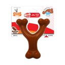 Nylabone Ergonomic Hold & Chew Wishbone Power Chew Durable Dog Toy Bison, Small