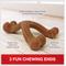 Show in main carousel: Nylabone Ergonomic Hold & Chew Wishbone Power Chew Durable Dog Toy Bison, Small slide 3 of 13