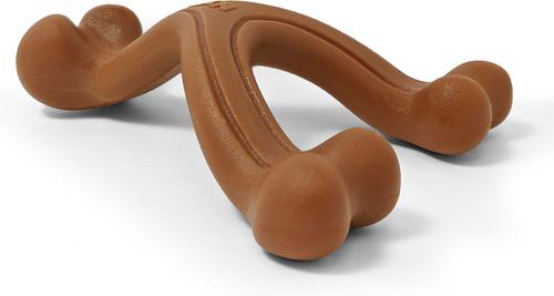 Show full view: Nylabone Ergonomic Hold & Chew Wishbone Power Chew Durable Dog Toy Bison, Small slide 7 of 13