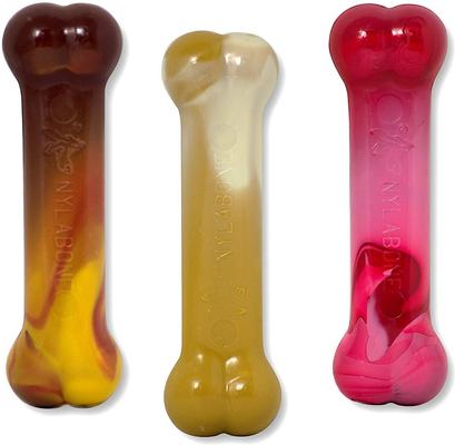 Show full view: Nylabone Flavor Frenzy Power Chew Triple Pack Chili Cheese Dog, Popcorn & Cherry, Small slide 3 of 14