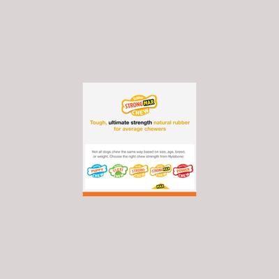 Show full view: Nylabone Flavor Frenzy Strong Chew Toy Dog Toy Bacon & Cheeseburger, Small  slide 3 of 13