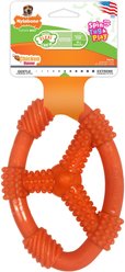 Nylabone Flexi Oval Ring Dog Chew Toy, Orange, Medium/Wolf