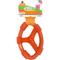 Show in main carousel: Nylabone Flexi Oval Ring Dog Chew Toy, Orange, Medium/Wolf slide 1 of 10