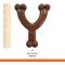 Show in main carousel: Nylabone Flexi Wishbone Dog Chew Toy, Brown, Medley Flavor, Wolf/Medium slide 7 of 13