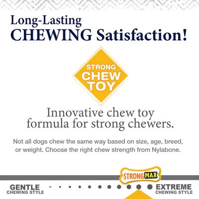Show full view: Nylabone Gourmet Style Strong Chew Stick Dog Chew Toy, Peanut Butter, Medium slide 7 of 12