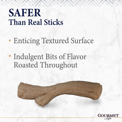 Show full view: Nylabone Gourmet Style Strong Chew Stick Dog Chew Toy, Peanut Butter, Medium slide 8 of 12