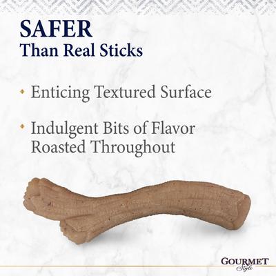 Show full view: Nylabone Gourmet Style Strong Chew Stick Dog Chew Toy, Peanut Butter, X-Large slide 8 of 13
