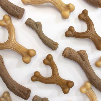 Show full view: Nylabone Gourmet Style Strong Chew Wishbone Dog Chew Toy, Chicken, Small/Regular slide 4 of 13