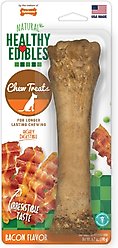 Nylabone Healthy Edibles All-Natural Long Lasting Bacon Dog Chew Treats, Giant, 1 count, 7.5-inch slide 1 of 9
