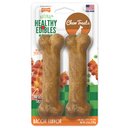 Nylabone Healthy Edibles All-Natural Long Lasting Bacon Dog Chew Treats, Medium, 2 count