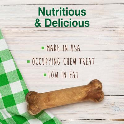 Show full view: Nylabone Healthy Edibles All-Natural Long Lasting Bacon Dog Chew Treats, Medium, 7 count slide 3 of 10