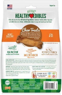 Show full view: Nylabone Healthy Edibles All-Natural Long Lasting Bacon Dog Chew Treats, Small, 12 count slide 8 of 13