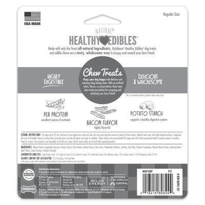 Show full view: Nylabone Healthy Edibles All-Natural Long Lasting Bacon Dog Chew Treats, Small, 3 count slide 8 of 12