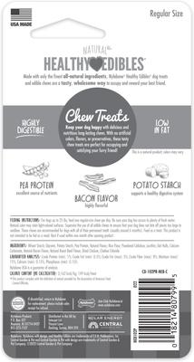 Show full view: Nylabone Healthy Edibles All-Natural Long Lasting Bacon Dog Chew Treats, Small slide 9 of 13