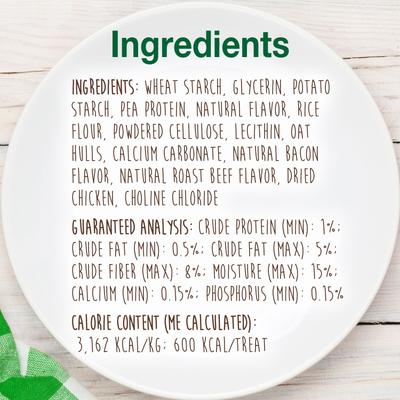 Show full view: Nylabone Healthy Edibles All-Natural Long Lasting Bacon Dog Chew Treats, Souper, 8-inch, 2 count slide 6 of 13