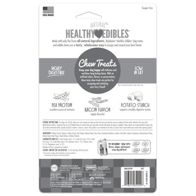 Show full view: Nylabone Healthy Edibles All-Natural Long Lasting Bacon Dog Chew Treats, Souper, 8-inch, 2 count slide 8 of 13